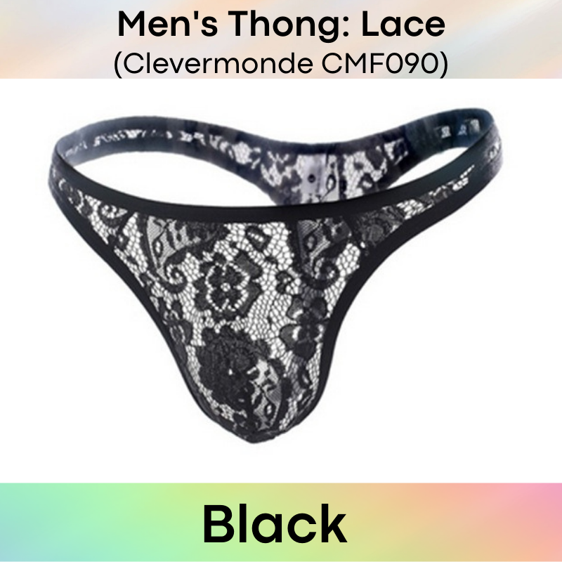 Men's Thong : Lace Thong (Clever Menmode CMF090)