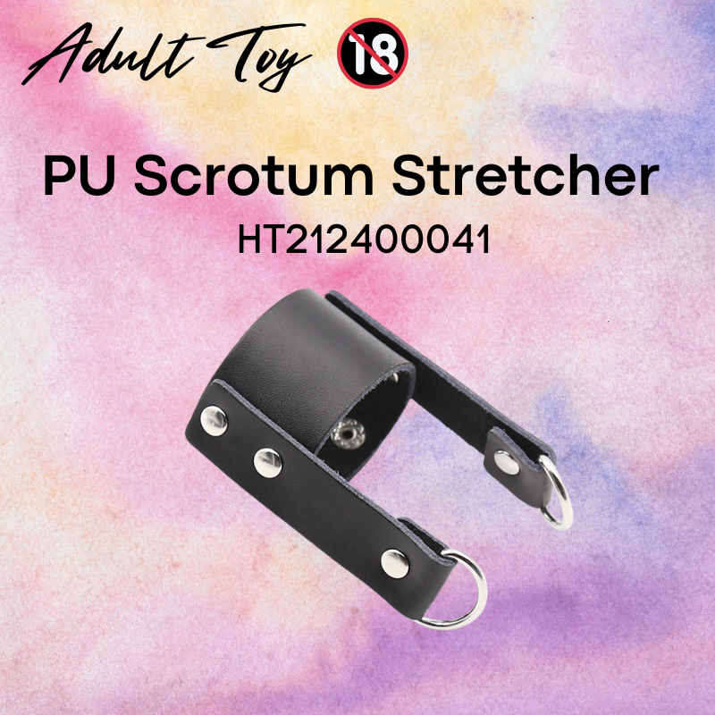 Adult Toy: PU Scrotum Stretcher with Weights Loops (HT212400041)