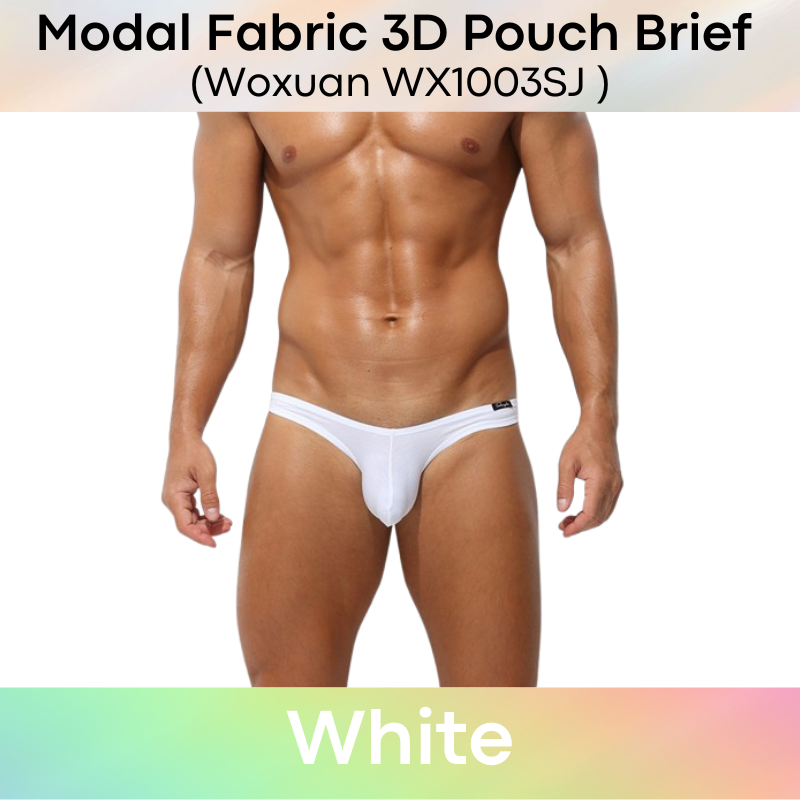 Men's Brief : Modal Fabric Brief with 3D Pouch (Woxuan WX1003SJ)