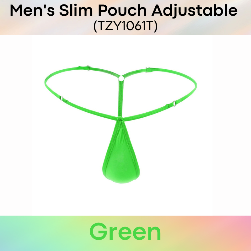 Men's GString : Slim Pouch with Adjustable Strap GString Underwear  (TZY1061T)