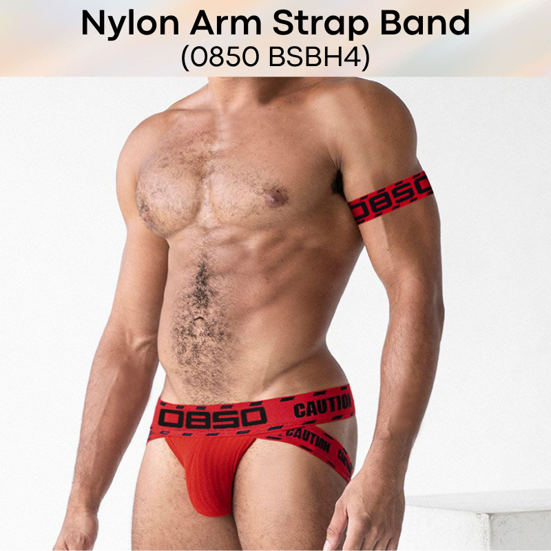 Men's Strap: Nylon "0850" embroidered logo Arm Strap Band (BSBH4)