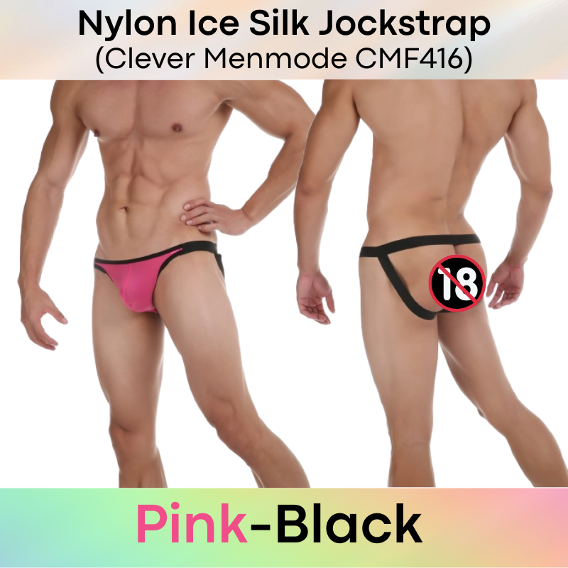 Men's Jockstrap : Nylon Ice Silk Semi Translucent Jockstrap (Clever Menmode CMF416)