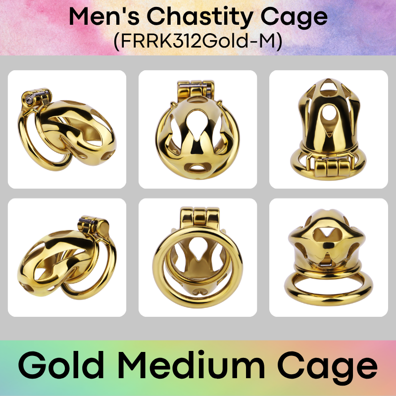 Adult Toy: Men's 304 Stainless Steel Cobra Head Chastity Cage (FRRK312)