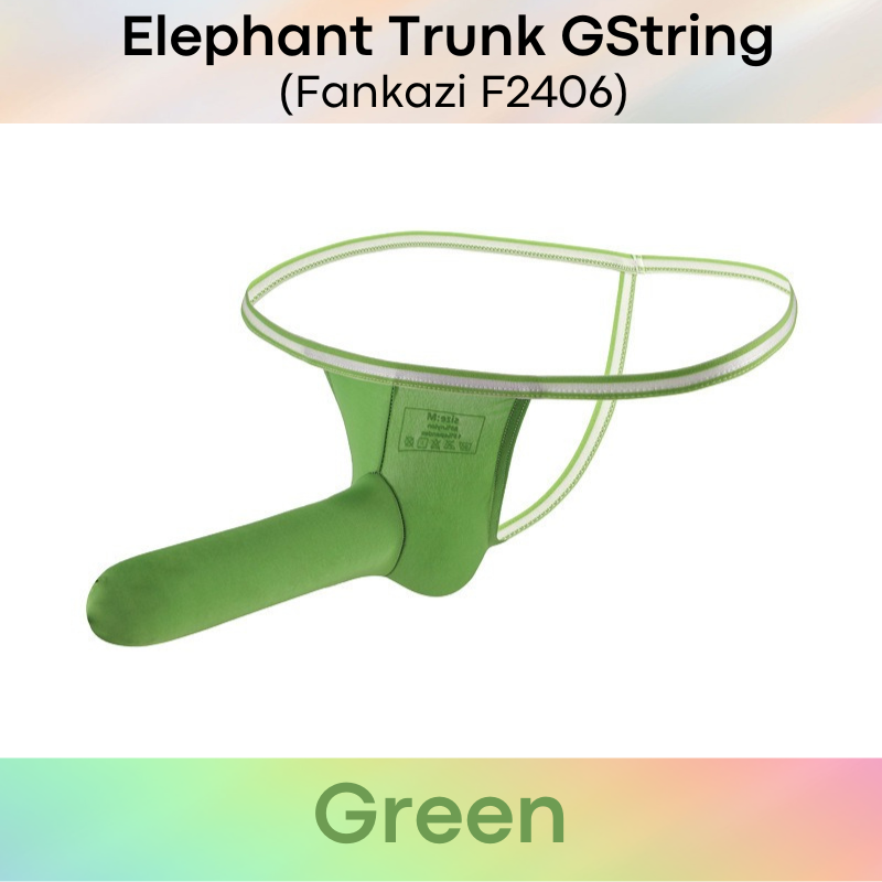 Men's GString: Nylon Elephant Trunk GString Underwear (F2406)