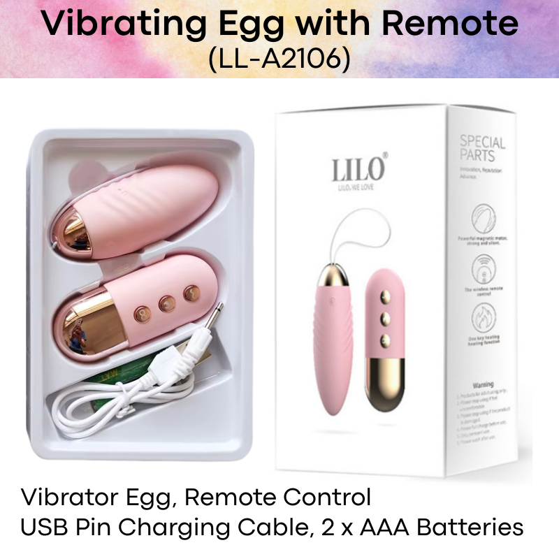 Adult Toy: Vibrating Egg with Heating Feature and 10 Vibration Modes (LL-A2106)