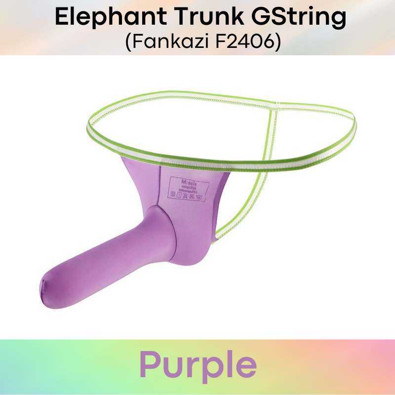 Men's GString: Nylon Elephant Trunk GString Underwear (F2406)