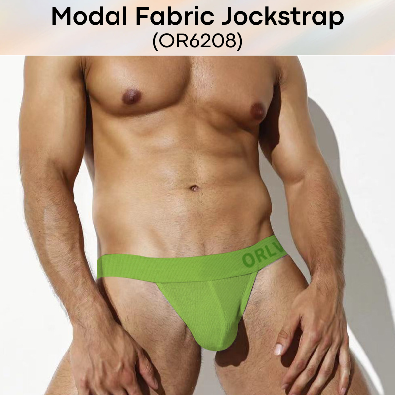 Men's Jockstrap: Modal Fabric Double Layer 3D Pouch Jockstrap Underwear (OR6208)