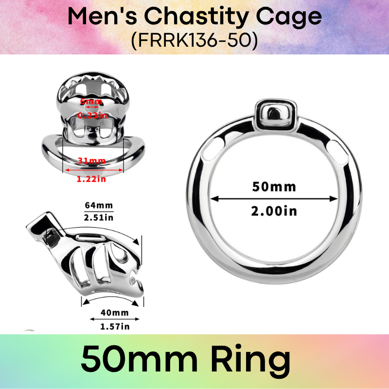 Adult Toy: Men's Aluminum Alloy Predator Chastity Cage (FRRK136)