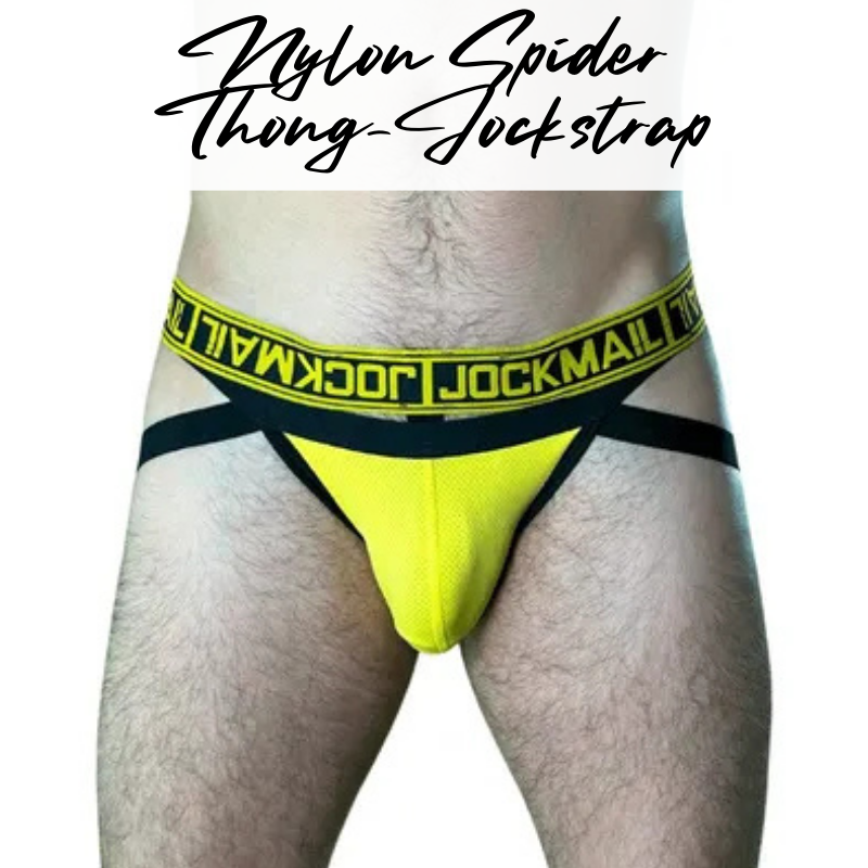 Men's Jockstrap: Nylon Breathable Spider Jockstrap-Thong Combi Underwear (JM252)