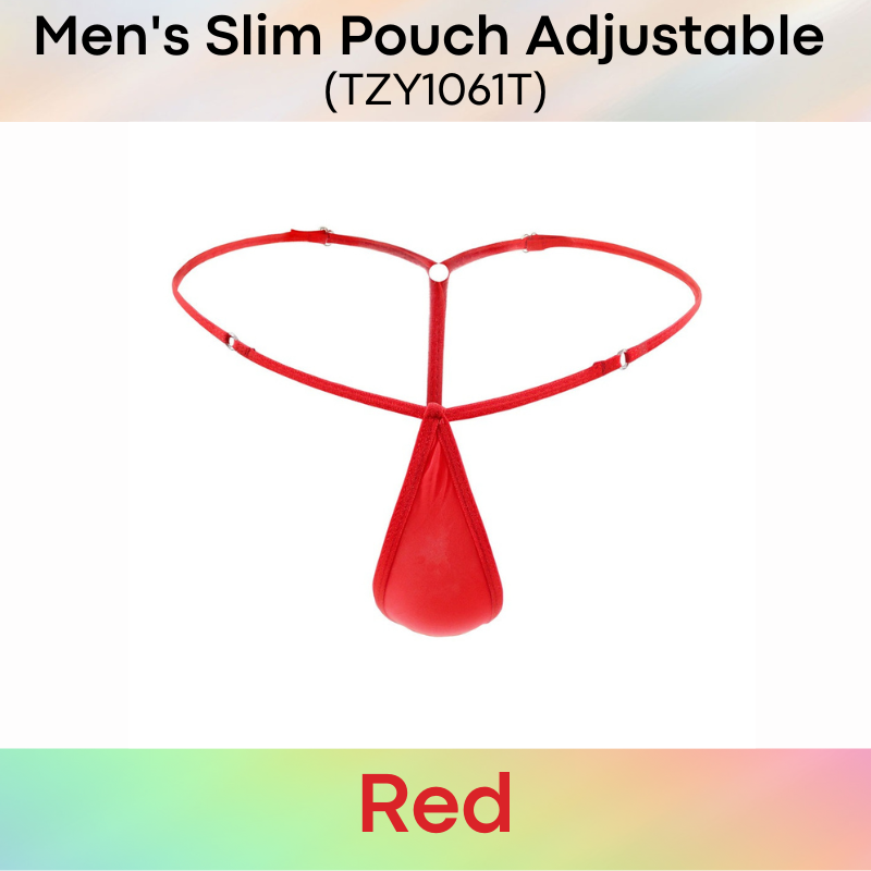 Men's GString : Slim Pouch with Adjustable Strap GString Underwear  (TZY1061T)