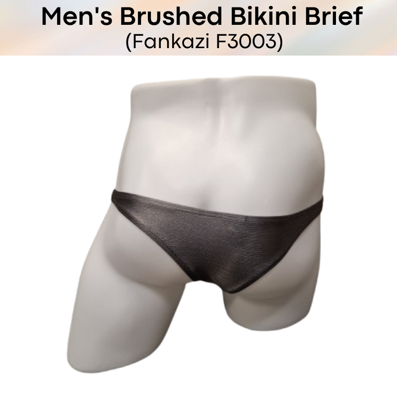Men's Brief : Low Waist Brushed Bikini Underwear (Fankazi F3003)