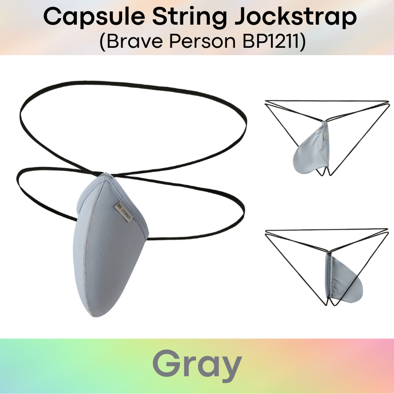 Men's Jockstrap: Nylon Ice Silk Capsule Pouch String Jockstrap Underwear (BP1211)