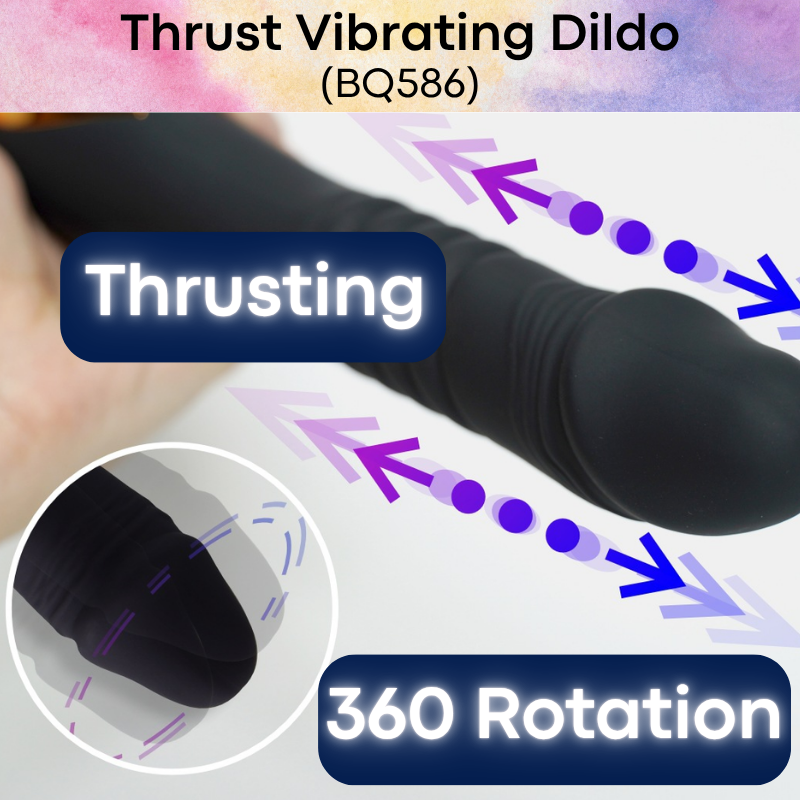Adult Toy: Silicon Penis Head Vibrating Dildo (BQ586)
