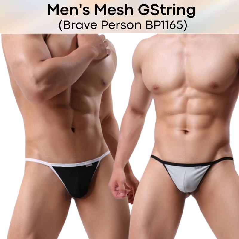 Men's GString : Mesh GString Underwear (Brave Person BP1165)