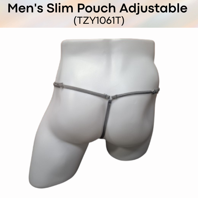 Men's GString : Slim Pouch with Adjustable Strap GString Underwear  (TZY1061T)