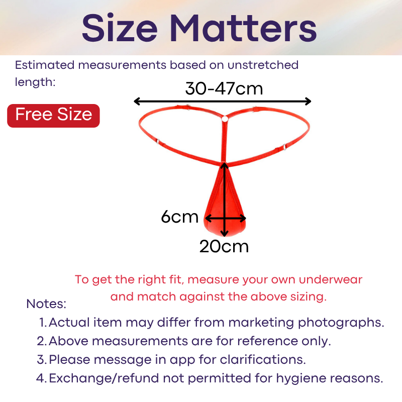 Men's GString : Slim Pouch with Adjustable Strap GString Underwear  (TZY1061T)