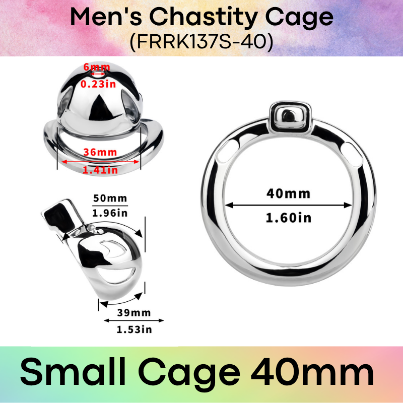 Adult Toy: Men's Aluminum Alloy Clown Chastity Cage (FRRK137)