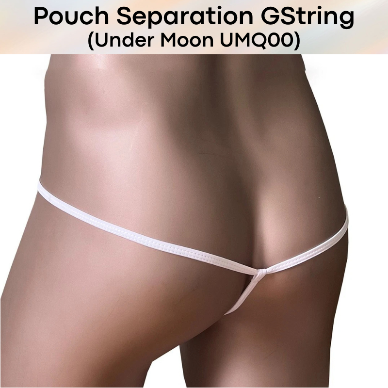 Men's GString: Nylon Pouch Separator GString Underwear (UMQ00)