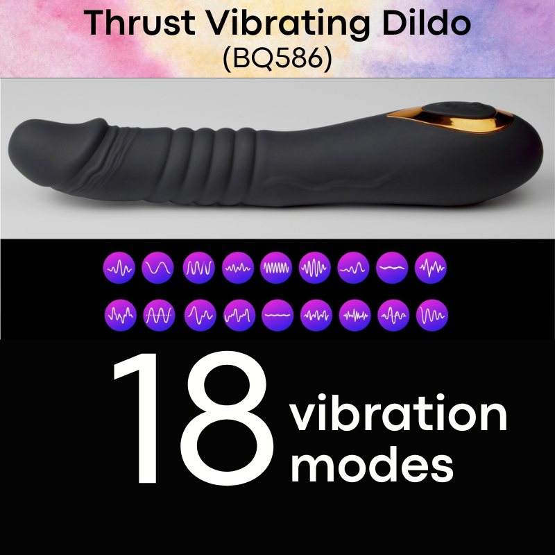 Adult Toy: Silicon Penis Head Vibrating Dildo (BQ586)