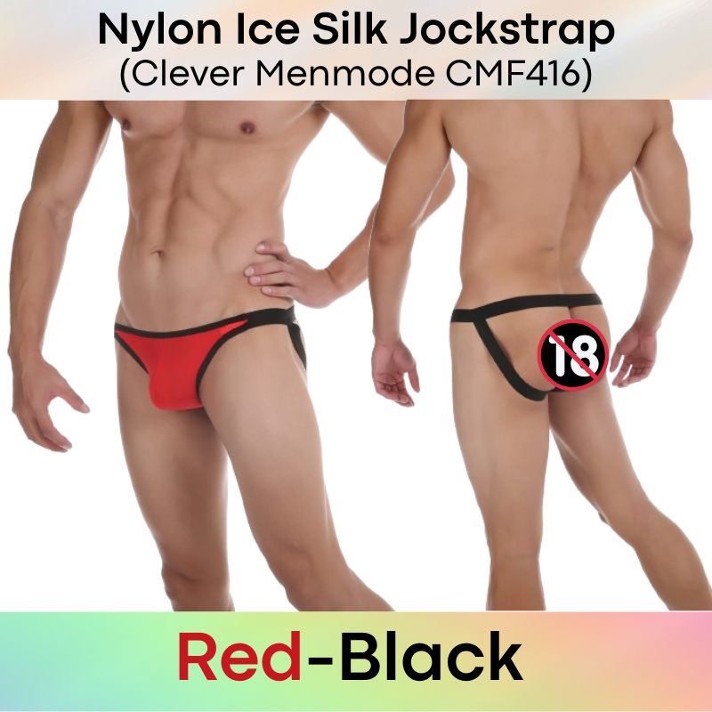 Men's Jockstrap : Nylon Ice Silk Semi Translucent Jockstrap (Clever Menmode CMF416)