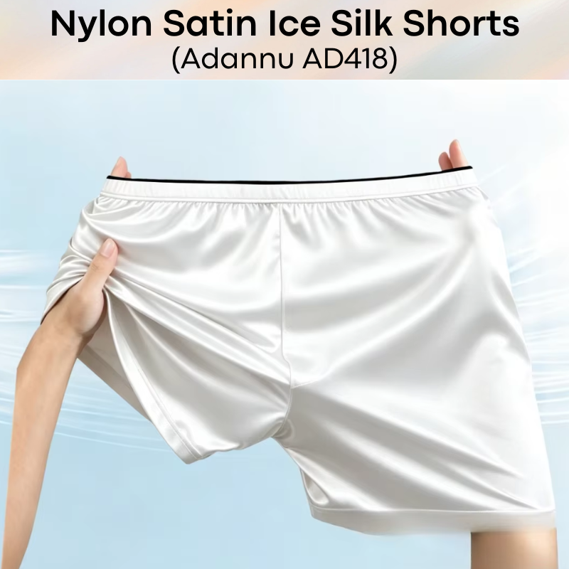Men's Shorts: Nylon Satin Ice Silk Home Shorts (AD418)