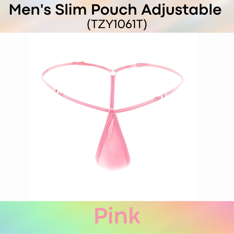 Men's GString : Slim Pouch with Adjustable Strap GString Underwear  (TZY1061T)