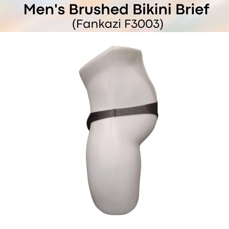 Men's Brief : Low Waist Brushed Bikini Underwear (Fankazi F3003)