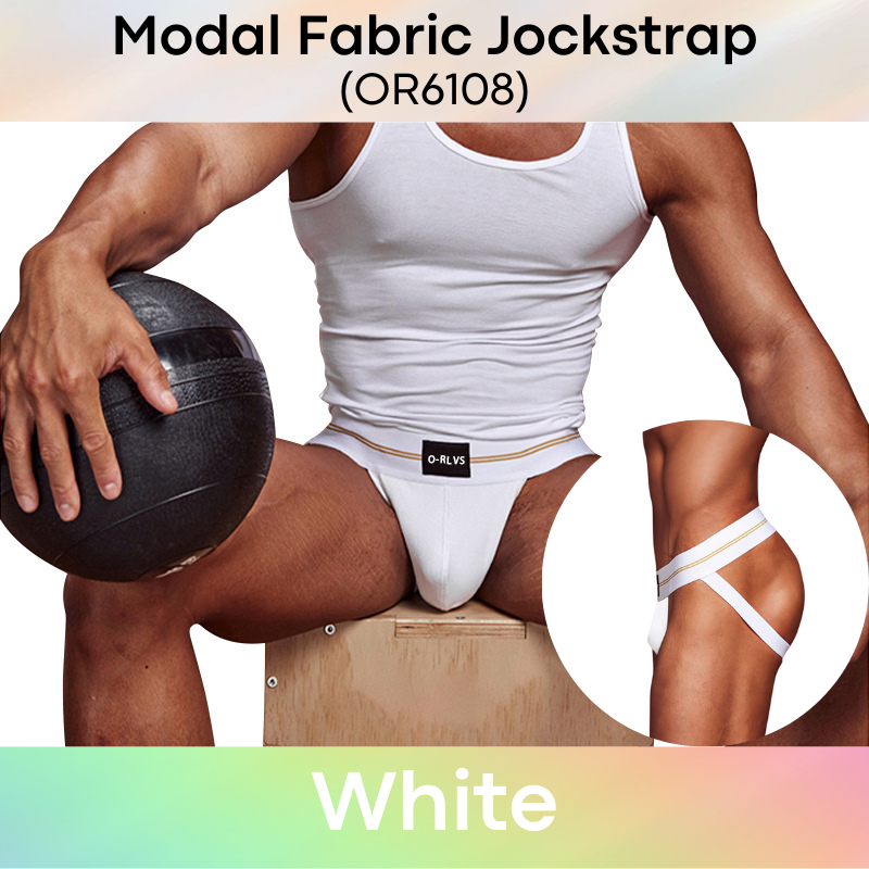 Men's Jockstrap: Modal Fabric Double Layer Pouch Jockstrap Underwear (OR6108)