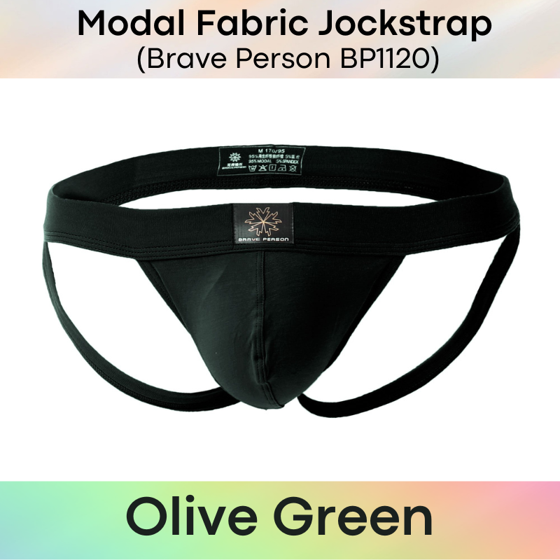 Men's Jockstrap: Modal Fabric 3D Pouch Jockstrap Underwear (BP1120)