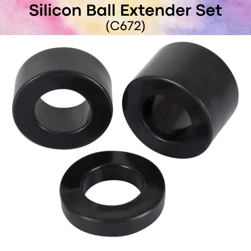 Men's Adult Toy: Silicon Ball Extender Set (C672)