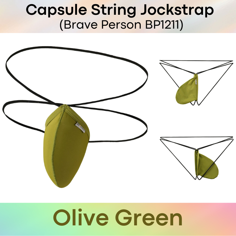 Men's Jockstrap: Nylon Ice Silk Capsule Pouch String Jockstrap Underwear (BP1211)