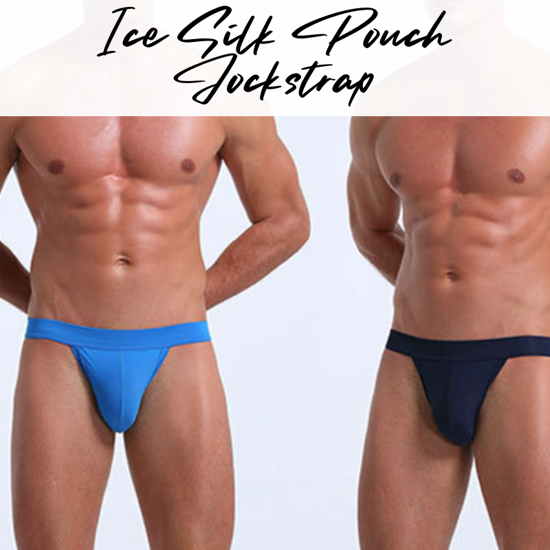 Men's Jockstrap: Polyester Ice Silk Pouch Jockstrap Underwear (KS1907SD)
