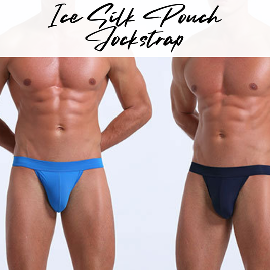 Men's Jockstrap: Polyester Ice Silk Pouch Jockstrap Underwear (KS1907SD)