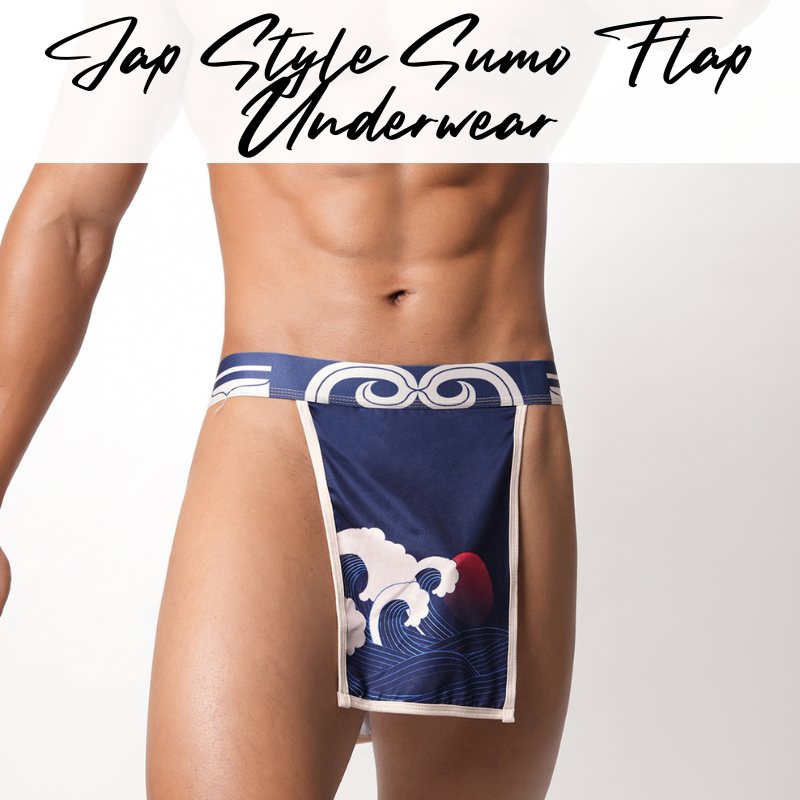 Men's Underwear: Polyester Japanese Style Sumo Flap Underwear (E122)