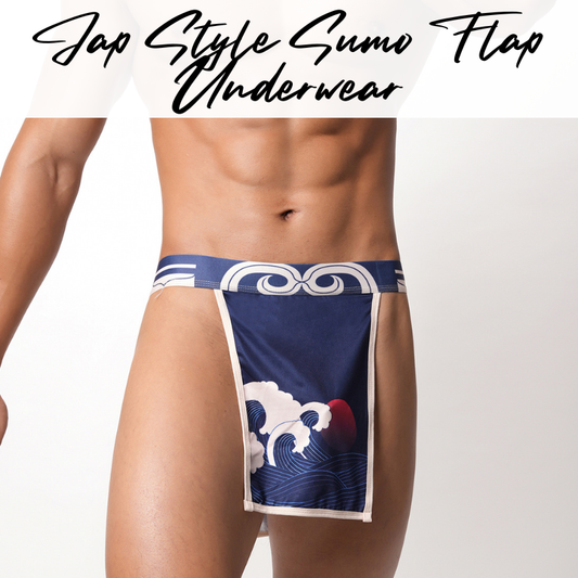 Men's Underwear: Polyester Japanese Style Sumo Flap Underwear (E122)