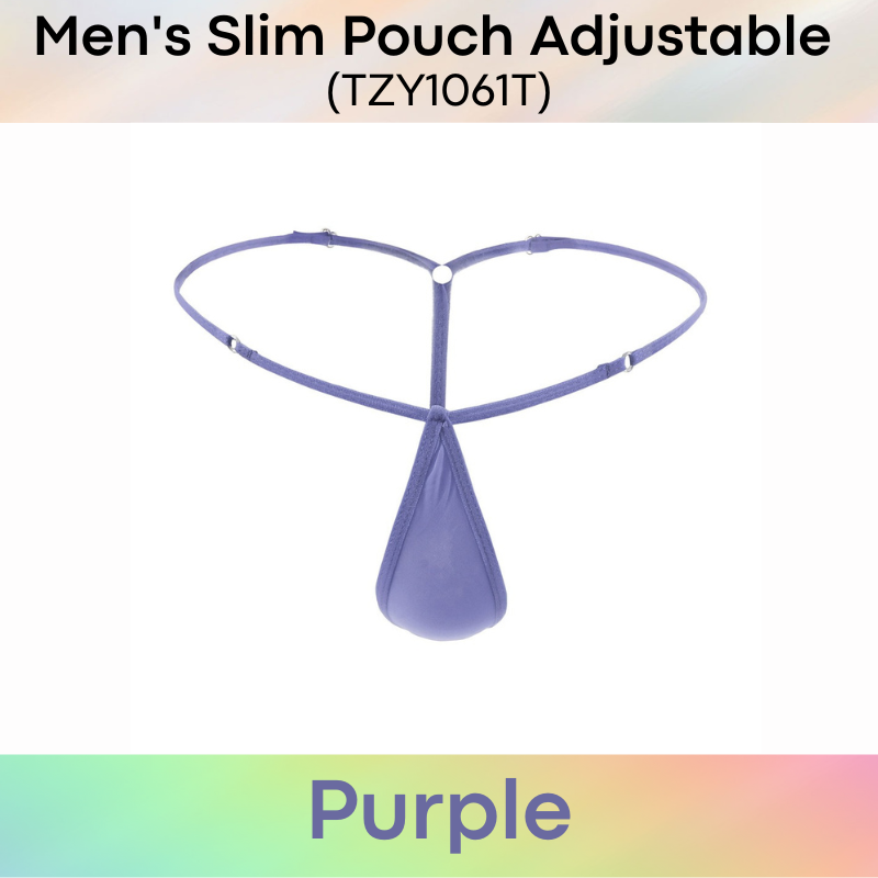 Men's GString : Slim Pouch with Adjustable Strap GString Underwear  (TZY1061T)