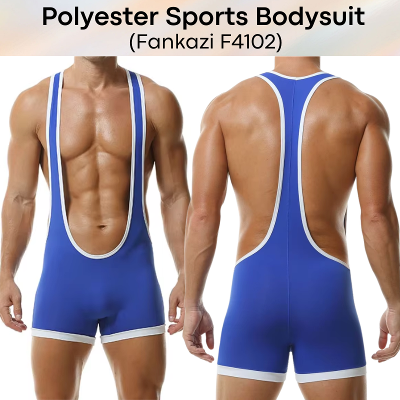 Men's Bodysuit: Polyester Sports Bodysuit (F4102)