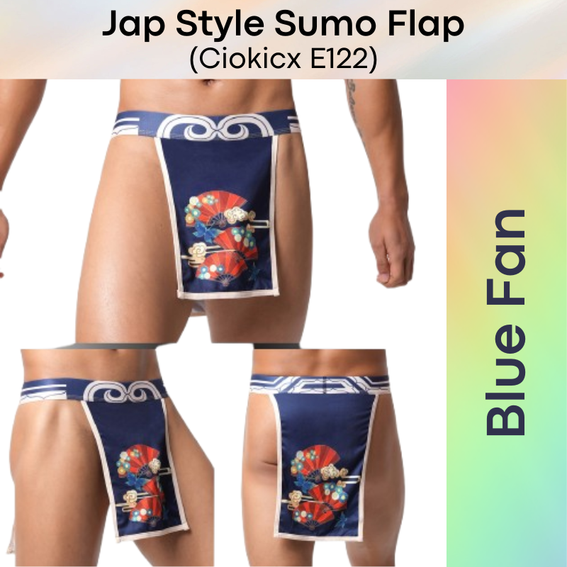 Men's Underwear: Polyester Japanese Style Sumo Flap Underwear (E122)
