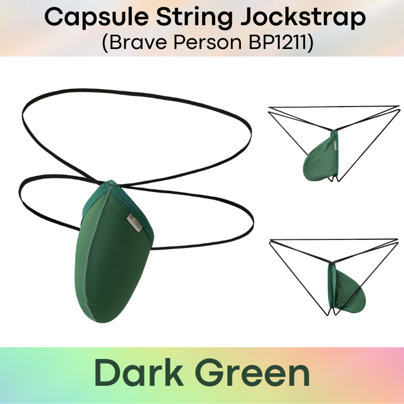 Men's Jockstrap: Nylon Ice Silk Capsule Pouch String Jockstrap Underwear (BP1211)