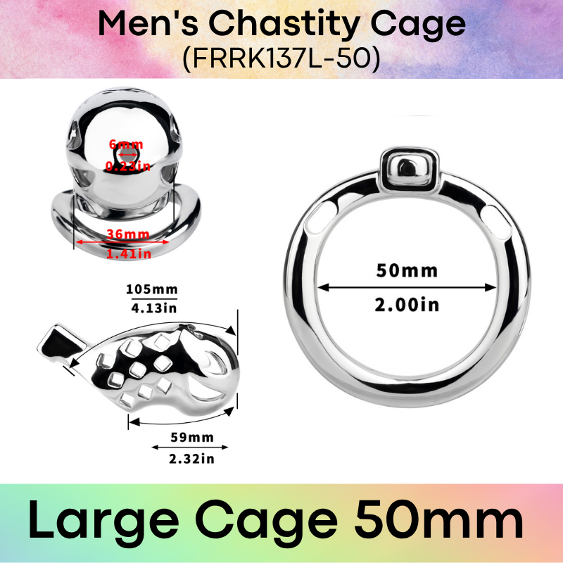 Adult Toy: Men's Aluminum Alloy Clown Chastity Cage (FRRK137)