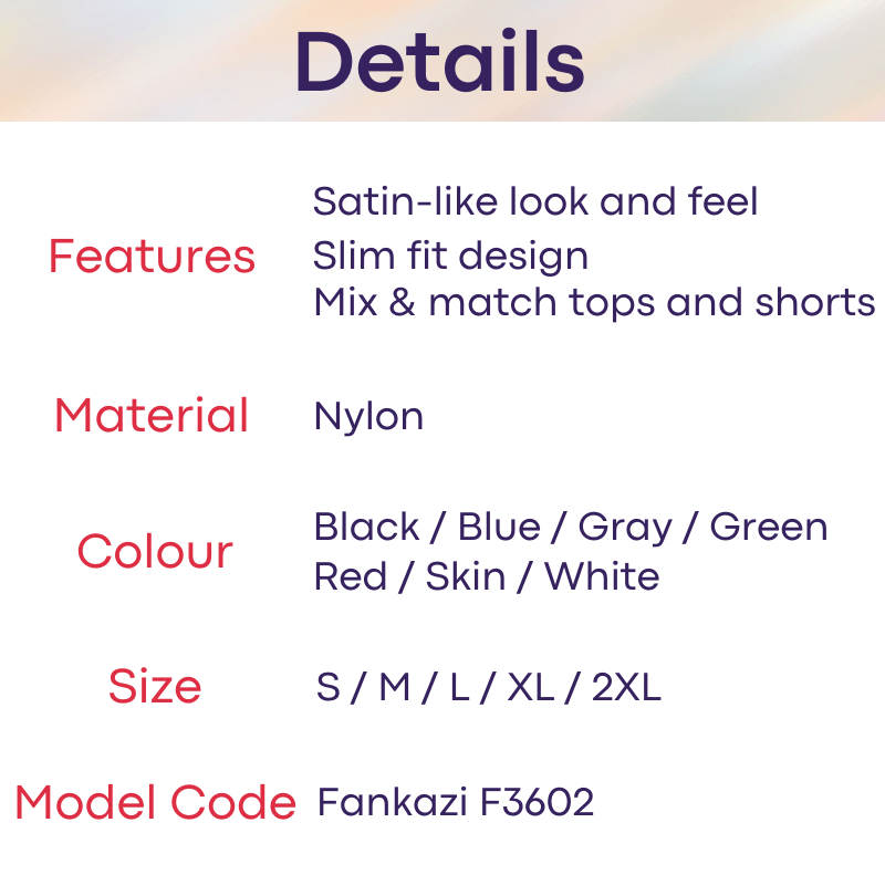 Lifestyle: Men's Nylon Satin-Like Shorts (F3602)