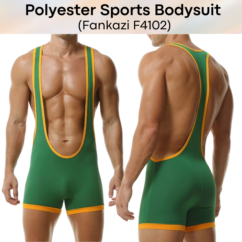 Men's Bodysuit: Polyester Sports Bodysuit (F4102)