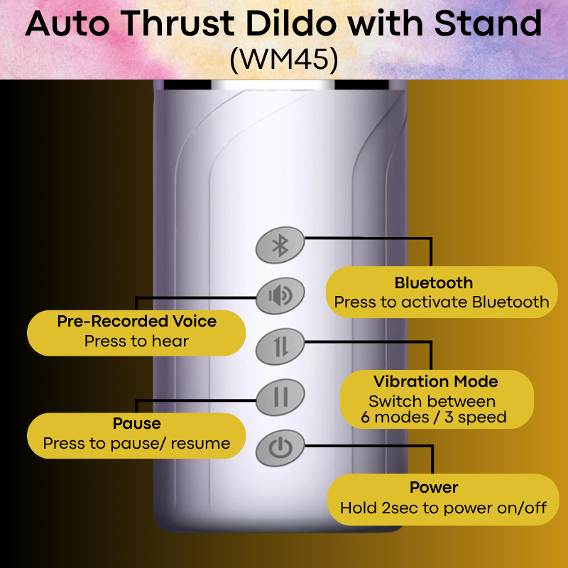 Adult Toy: Auto Thrust Dildo Machine with Stand (WM45)