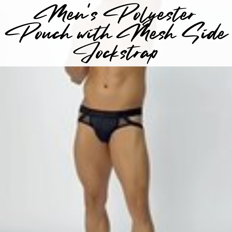 Men's Jockstrap: Polyester Pouch with side webbing (GT504)