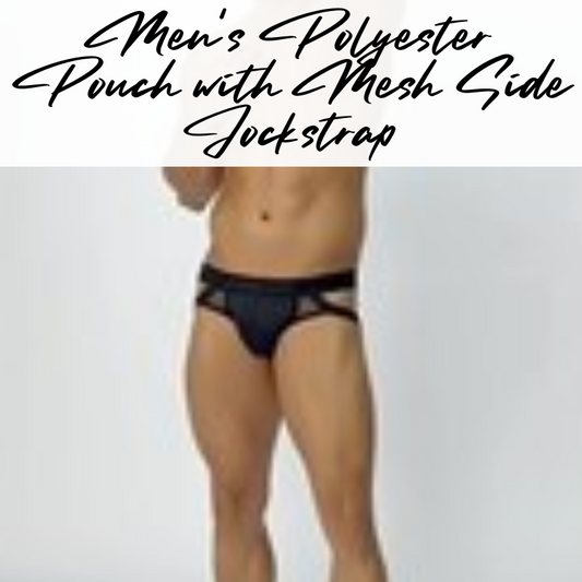 Men's Jockstrap: Polyester Pouch with side webbing (GT504)