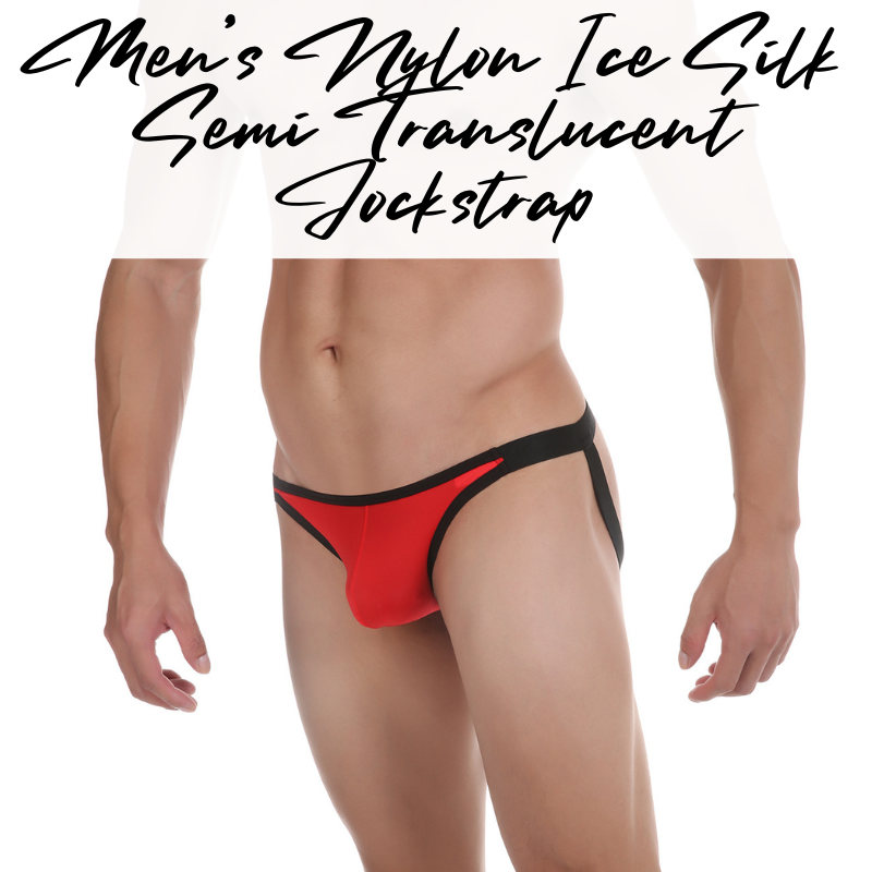 Men's Jockstrap : Nylon Ice Silk Semi Translucent Jockstrap (Clever Menmode CMF416)