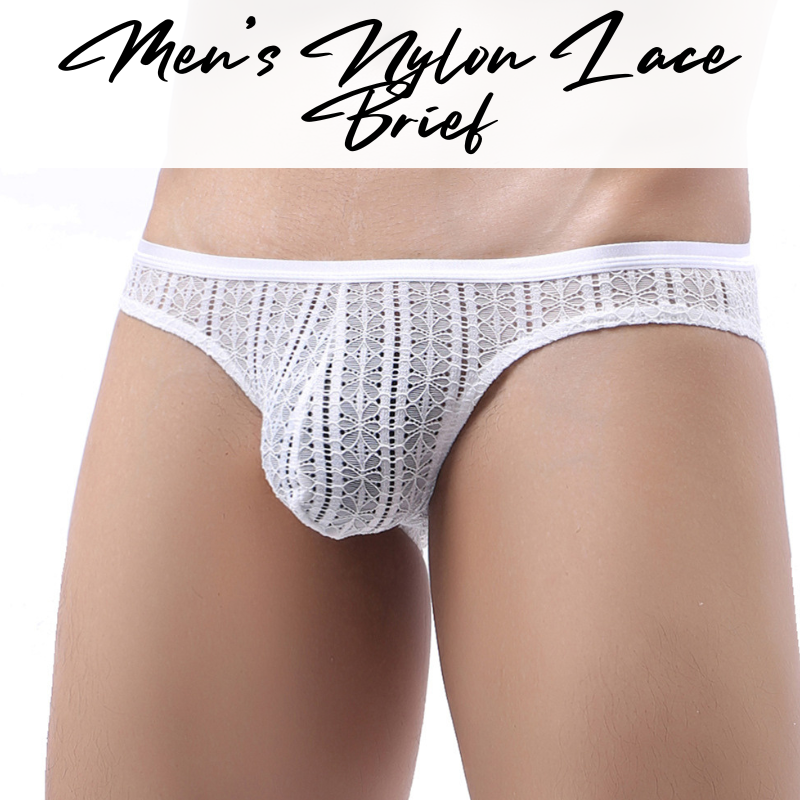 Men's Brief : Nylon Lace Brief (Clever Menmode CMF307)