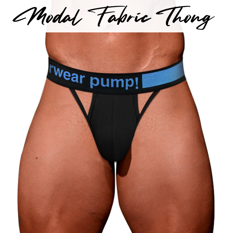 Men's Thong : Modal Fabric with 4cm Waistband Thong (Pump! MP259)