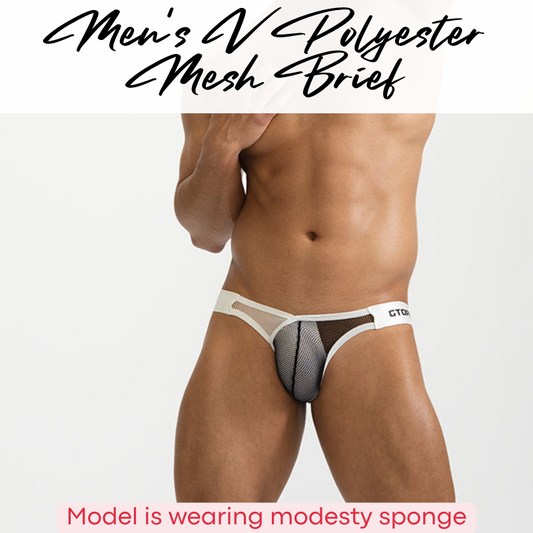 Men's Brief: V Front Mesh Brief (GT507)