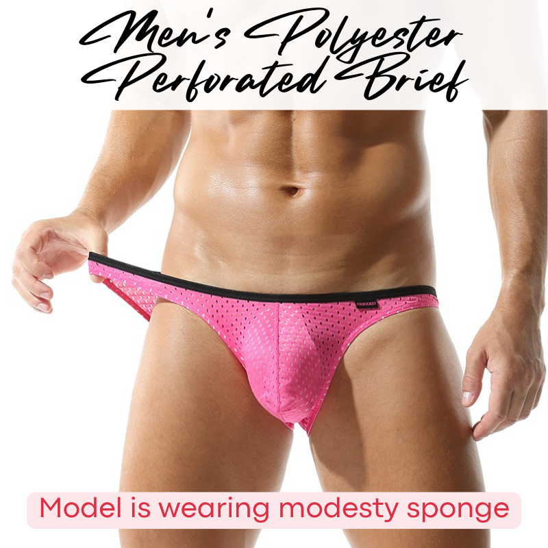 Men's Brief : Polyester Perforated with 3D Pouch Brief (Fankazi F3205)